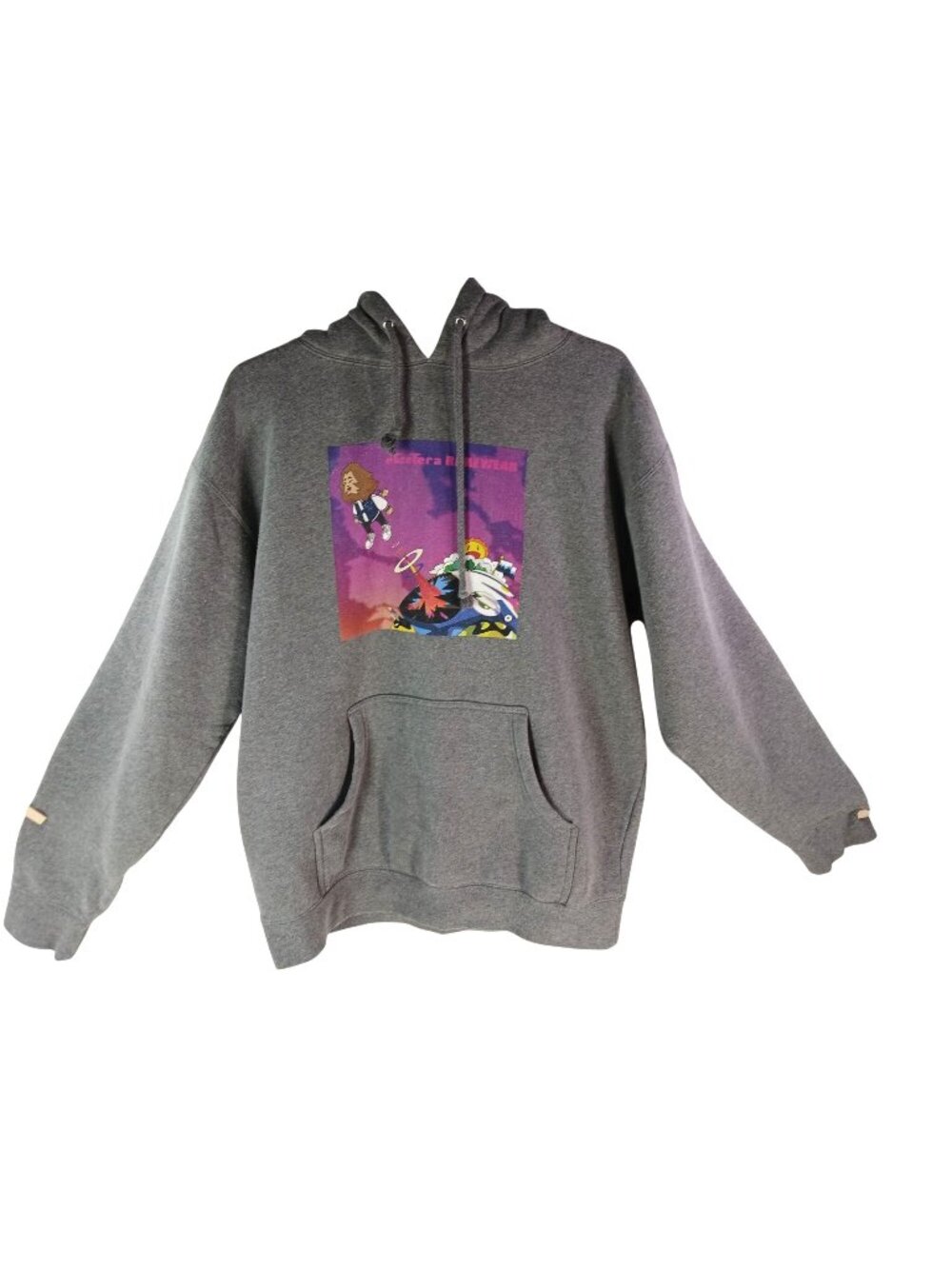 Etcetera Rarewear Graphic Hoodie Kayne West Gray Large Casual Pullover  Size XL